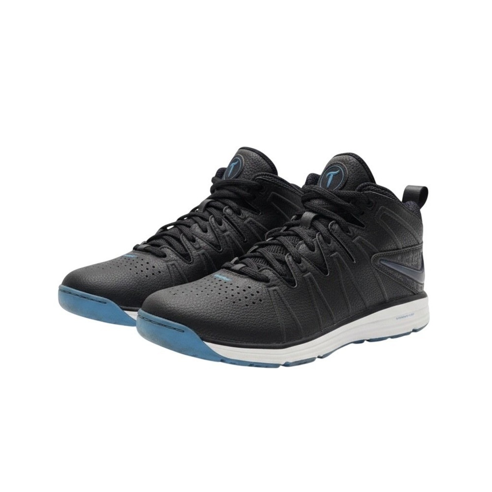 Nike Huarache 4 LAX Turf Elite Black Blue Turf Athletic Shoe 807118-040 Men 12.5